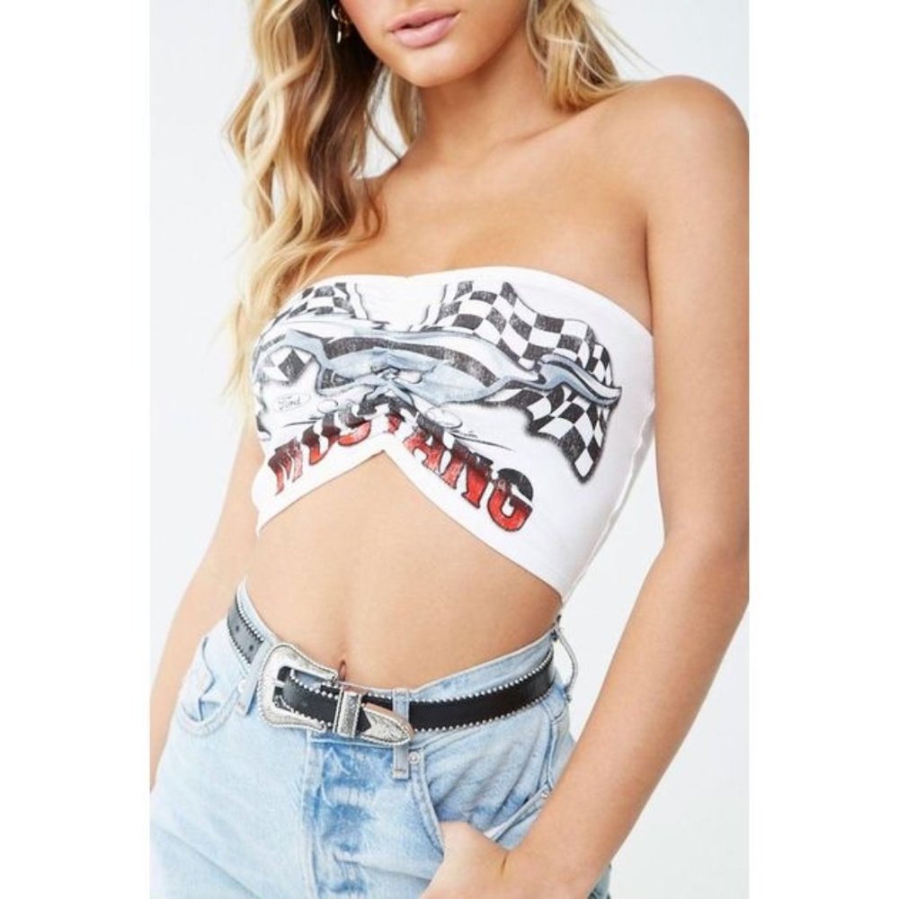 Forever 21 Mustang Crop Top